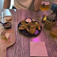 Amuse bouche and “no calamari crunch"  at Balance Bowl in Gzira