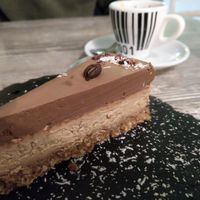 Coffee chocolate cheesecake at Balance Bowl in Gzira