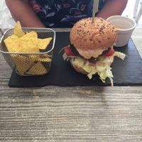 Nutty stack burger, lovely.  at Balance Bowl in Gzira