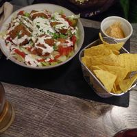 Falafel Salad with Hummus Dip (6,55 €) at Balance Bowl in Gzira