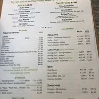 Menu at Balance Bowl in Gzira