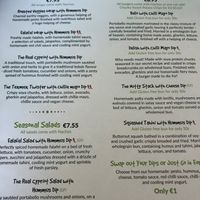 Menu at Balance Bowl in Gzira