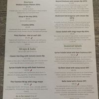 Menu at Balance Bowl in Gzira