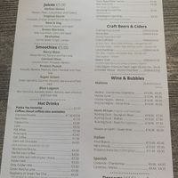 Menu at Balance Bowl in Gzira