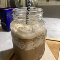 Café helado con leche de soja   at Quemedas in Oviedo