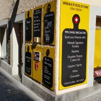 Exterior at Urban Food Store Chas Challer in Zurich