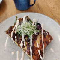 BBQ saucie pizza at Kindred NZ in Dunedin