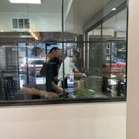 You can see the food being prepared through the window  at Kati Shop in New York City