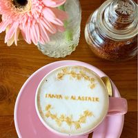 Personalised rippled coffee!  at Coffee Cartel in Kerobokan Kelod