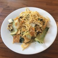 Stir fried veg & tofu noodles at Cay Me - Tamarind Tree in Hoi An