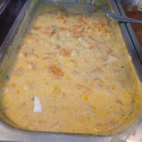 Vegan garbanzos in coconut milk with carrots and other veggies.  at Salamanca Magenta Cafe & Bar in Salamanca