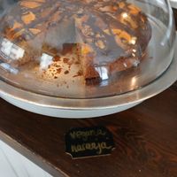 Vegan orange cake.  at Salamanca Magenta Cafe & Bar in Salamanca