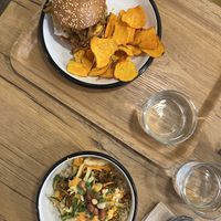 BBQ burger + Jack’s Bowling  at Wild & The Moon - Saint Honoré in Paris