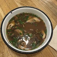 Mushroom broth   at Wild & The Moon - Saint Honoré in Paris
