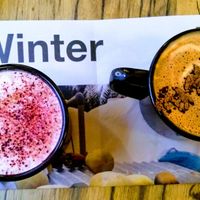 Latté drinks at Wild & The Moon - Saint Honoré in Paris