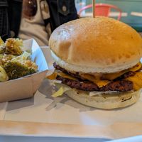 Double cheese burger at Theory (ex-BurgerTheory) in Paris