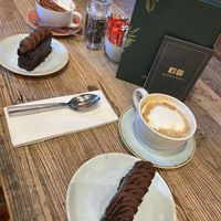 Plant-based coffees and vegan chocolate cakes  at Café Du Parc in Killarney