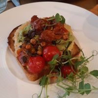 Vegan avocado toast at Café Du Parc in Killarney