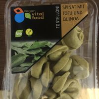 spinach tofu tortelloni at denn's Biomarkt - Feilitzschstraße  in Munich