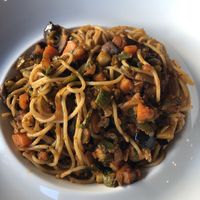 Spaghetti - absolutely phenomenal! Went back a second time for this  at Broadway in Kos