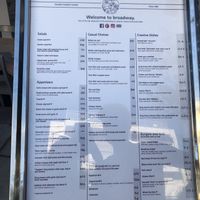 Clearly labelled vegan options   at Broadway in Kos