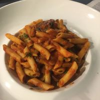 Vegan vegetable pasta, ok but a bit bland.  at Broadway in Kos