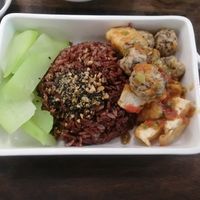 Vegan balls with brown rice at Mang's Mania in Ho Chi Minh City