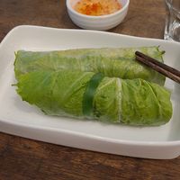 Summer Roll und Filled Musterd Leave Roll at Mang's Mania in Ho Chi Minh City