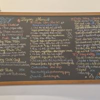 Menu at Mang's Mania in Ho Chi Minh City