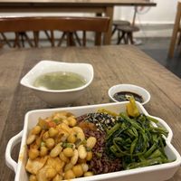 Rice with tofu, beans and vegetables  at Mang's Mania in Ho Chi Minh City