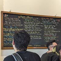 Menu for the day at Mang's Mania in Ho Chi Minh City