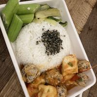 Vegan balls and tofu in tomato sauce   at Mang's Mania in Ho Chi Minh City