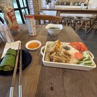 Yummy food and kombucha  at Mang's Mania in Ho Chi Minh City