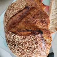 amazing sour dough bread at El Pan De La Chola in Lima
