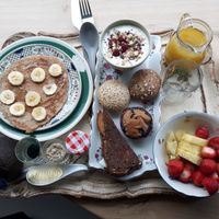 Amazing vegan breakfast! at Villa La Vida in Egmond Aan Zee