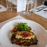 Eggplqnt vege dish at Pol na Pol in Tarnow