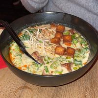 tantanmen with fried tofu  at Waldmeier in Aarau