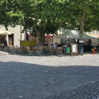 Outside seating at Waldmeier in Aarau