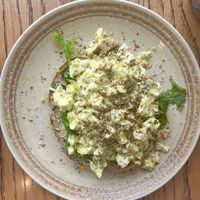 Scrambled chili tofu   at Moment in Christchurch