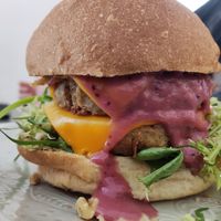 La doble cheese burger at La Teca Burger in Sabadell