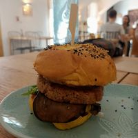 Hamburguesa de curry at La Teca Burger in Sabadell