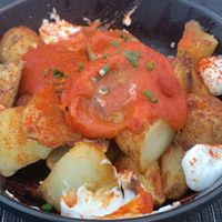 Patatas Bravas. at La Teca Burger in Sabadell