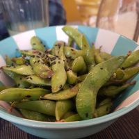 Edamame at La Teca Burger in Sabadell