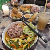 Vegan Egg on the second bowl 🫣😍 - spiciest thing on the menu  at li.ke in Berlin