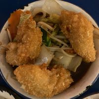 Die falschen Garnelen Waren knusprig und wahnsinnig lecker! Auf jeden Fall nehmen. at li.ke in Berlin