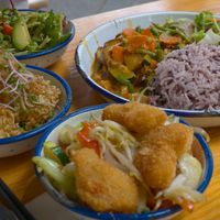 all dishes together at li.ke in Berlin