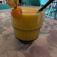 Mango and coconut lassi at li.ke in Berlin