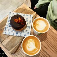 Honeycomb and banoffee filling at Oh Donuts & Coffee in Belfast