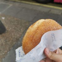 Cinnamon and sugar donut at Oh Donuts & Coffee in Belfast