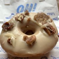 Maple and Salted Caramel Pecan  at Oh Donuts & Coffee in Belfast
